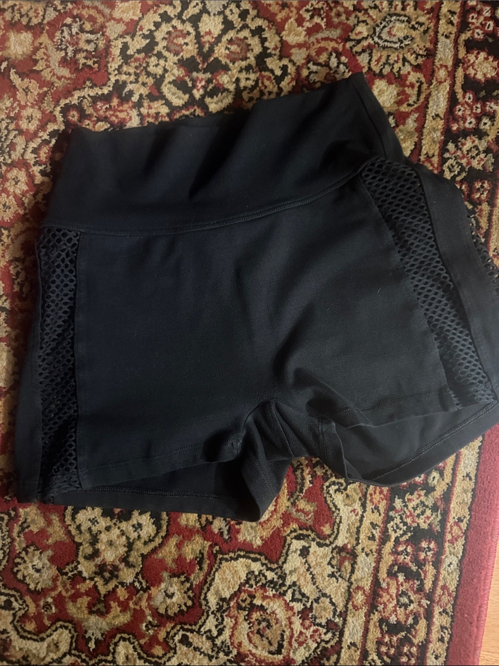 Bombshell sportswear black Mohawk side Mesh Panel shorts